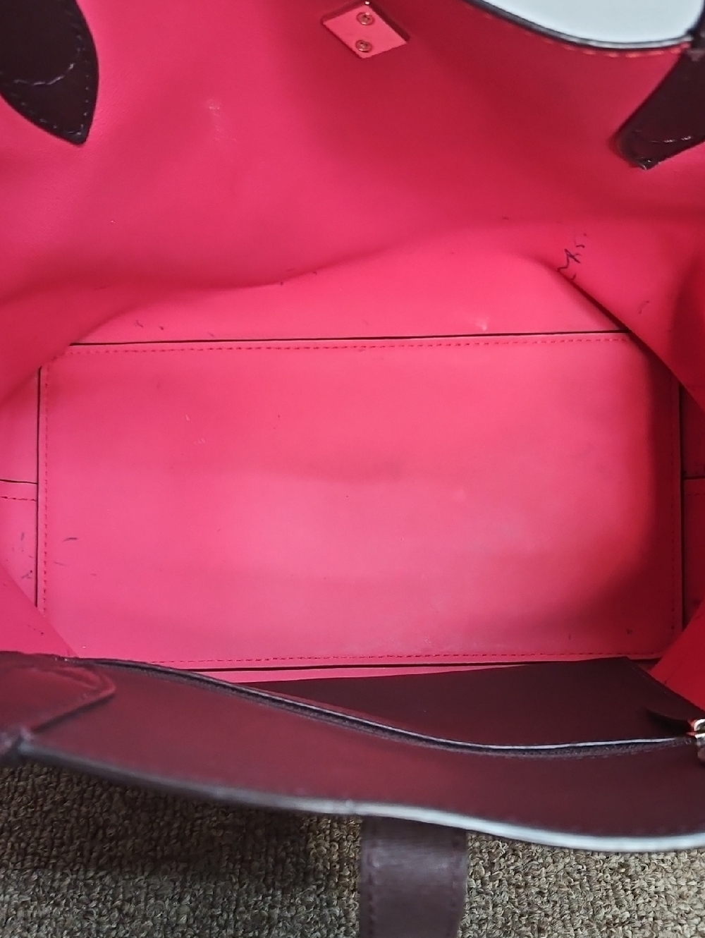 Kate Spade Kaci Chocolate Cherry Tote Shoulder Bag Sz 9x11 - Picture 4 of 8